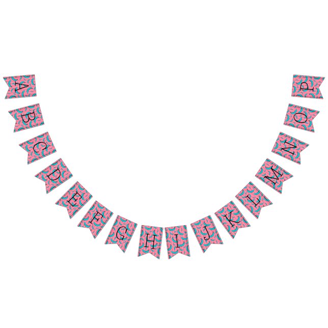 Banana Pattern bunting banner (All)