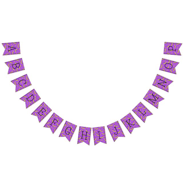 Banana Pattern bunting banner (All)