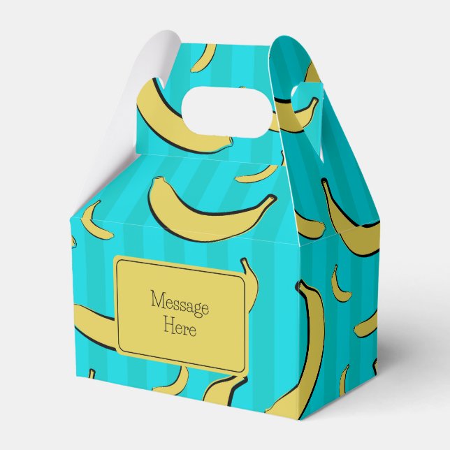 Banana Pattern Favour Box (Front Side)