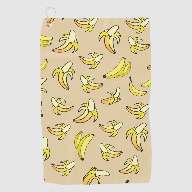 Banana Pattern Golf Towel (Front)