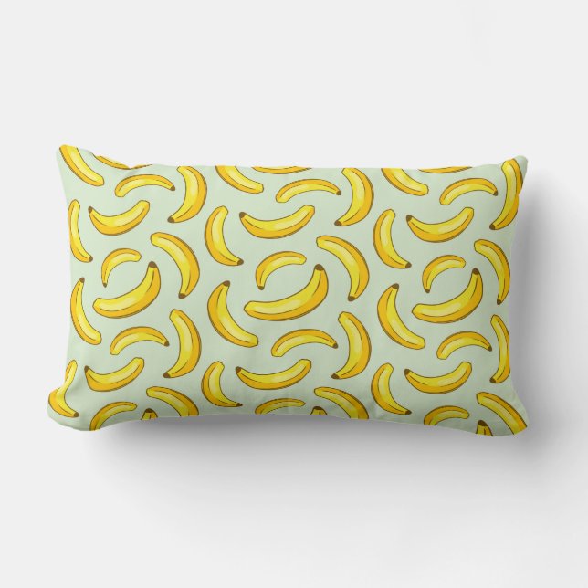 Banana Pattern Lumbar Cushion (Front)