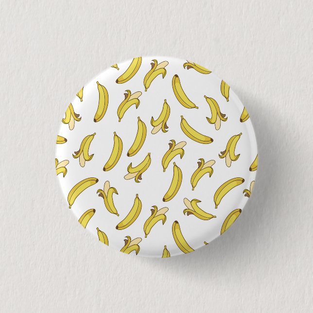 Banana Pattern Printed Button (Front)
