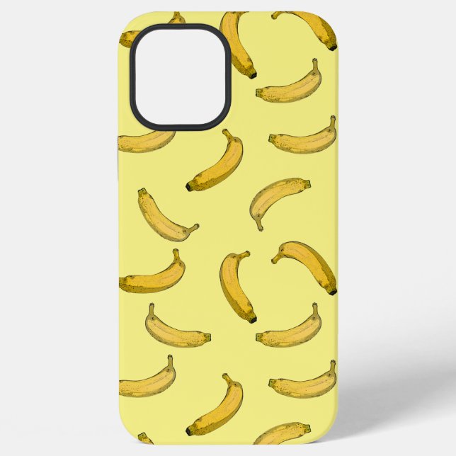 Banana pattern sketch version Case-Mate iPhone cas Case (Back)