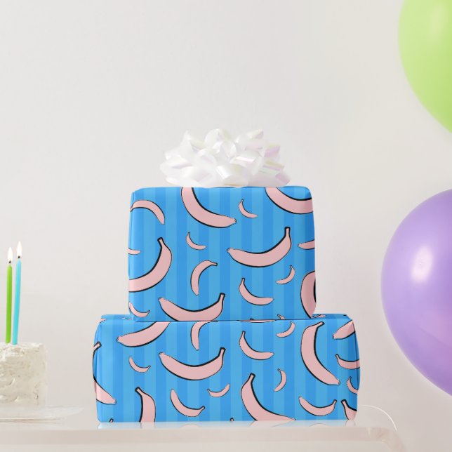 Banana Pattern Wrapping Paper (Party Gifts)