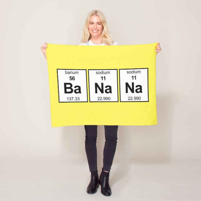 BaNaNa Periodic Table Fleece Blanket (In Situ)