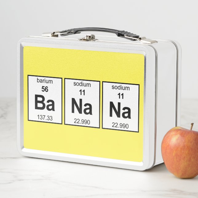 BaNaNa Periodic Table Metal Lunch Box (In Situ)