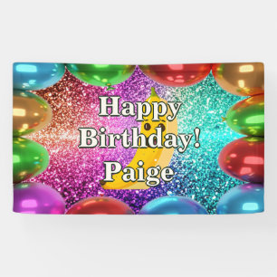Banana Personalised character birthday banner