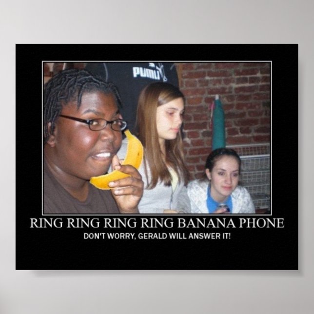 banana phone ring ring poster (Front)