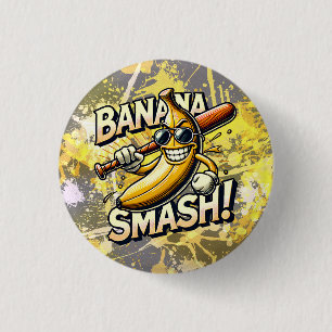 Banana Power-Up 3 Cm Round Badge