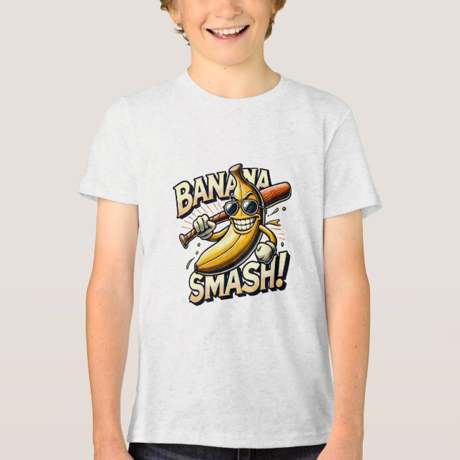 Banana Power-Up Tri-Blend Shirt (Front)