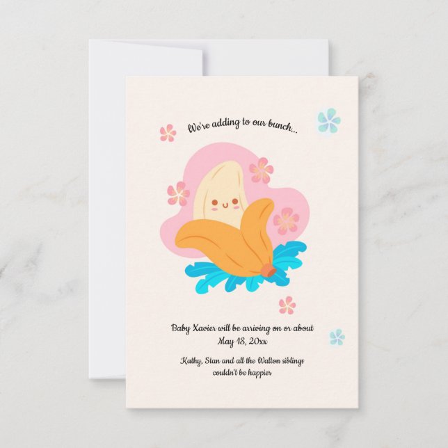 Banana Pregnancy Announcement (Front)