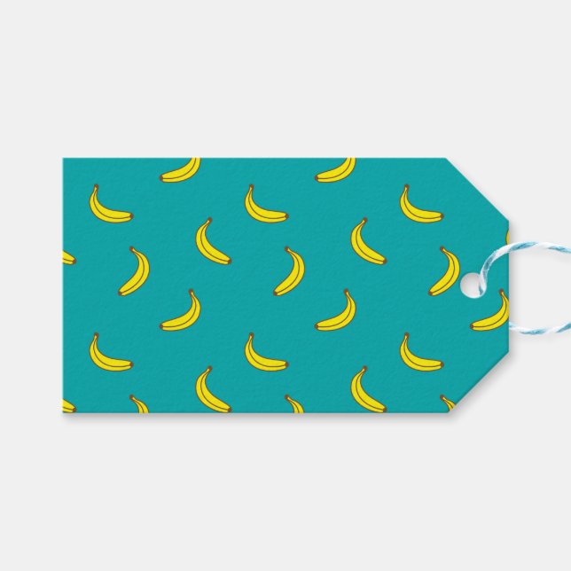 Banana Print Gift Tags (Front (Horizontal))