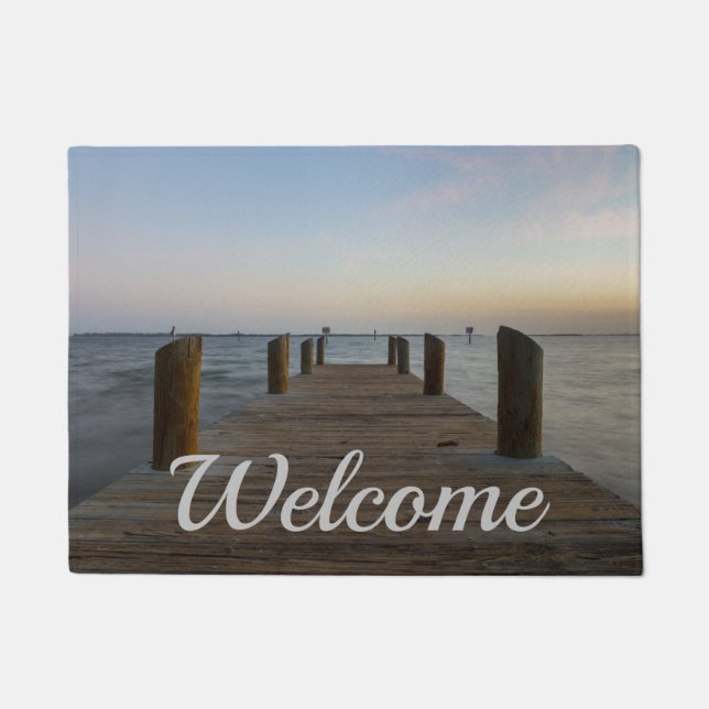 Banana River Dock Welcome Doormat (Front)