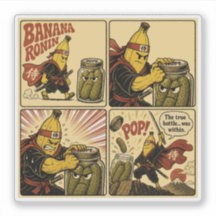 Banana Ronin Pickle Jar — The True Battle Within