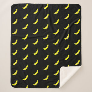 Banana Sherpa Blanket