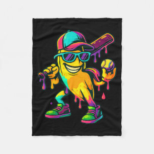 Banana Shirt Funny Banana Drip Graphic Kids Boys G Fleece Blanket