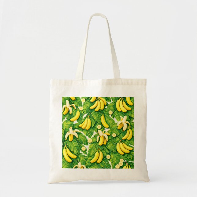 Banana Slice Pattern Tote Bag (Front)