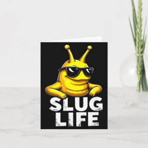 Banana Slug Life Sunglasses Halloween Card