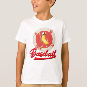 Banana Slugger Funny Baseball Custom Graphic  T-Shirt