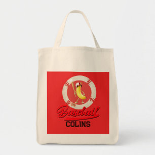 Banana Slugger Funny Baseball Custom Graphic  Tote Bag