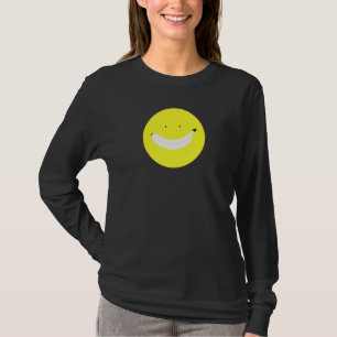 Banana Smile Face Happy Fruit Funny Fun Cute Cheer T-Shirt