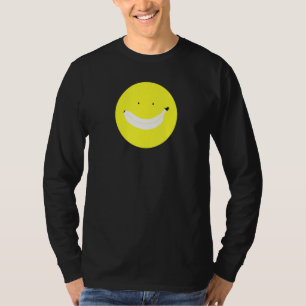 Banana Smile Face Happy Fruit Funny Fun Cute Cheer T-Shirt