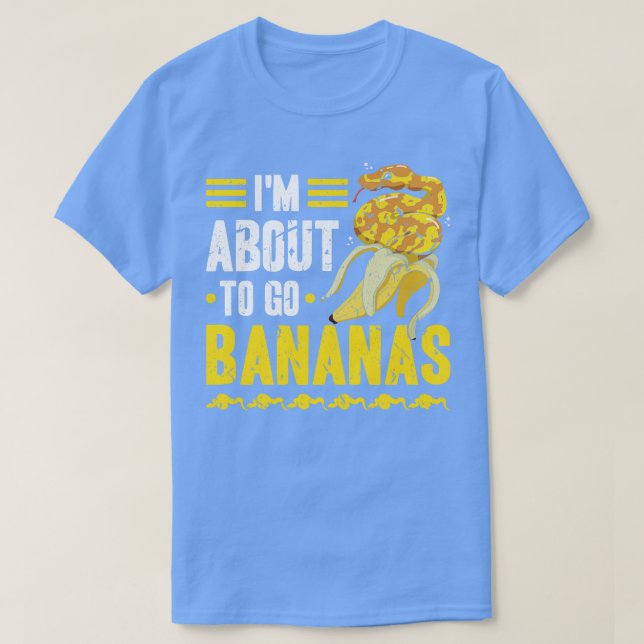 Banana Snake Funny Herpetologist Ball Python T-Shirt (Design Front)
