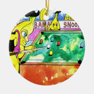 Banana Snooker Ceramic Tree Decoration
