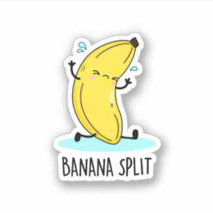Banana Split Funny Dancing Banana Pun 