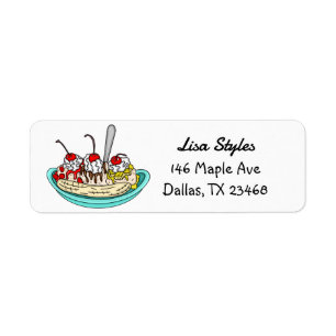 Banana Split Ice Cream Sundae  