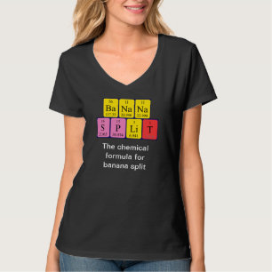 Banana split periodic table phrase shirt
