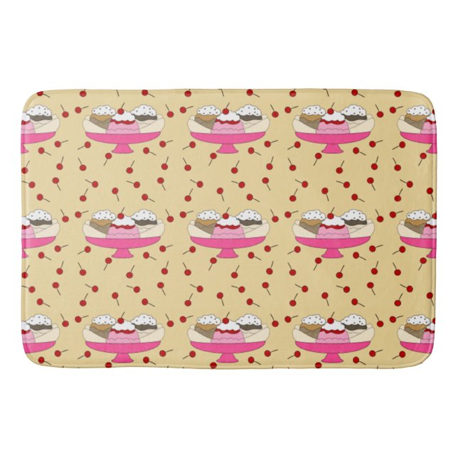 Banana Split Print Bath Mat (Front)