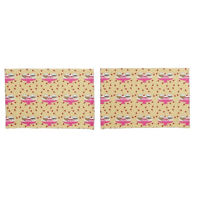 Banana Split Print Pillowcase (Front-Set)