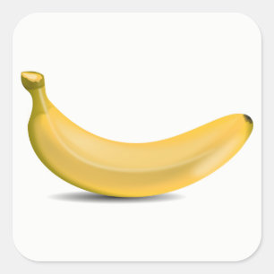 Banana Square Sticker