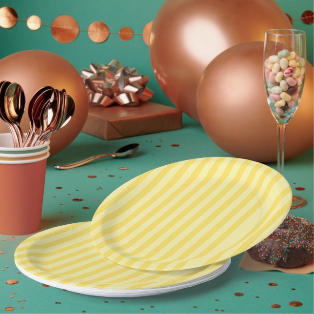 Banana Stripes  Paper Plate (Multi)