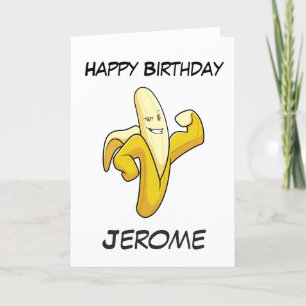 Banana superhero kids superhero birthday cards