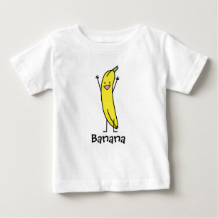 Banana that's happy, celebrating and cheering baby T-Shirt