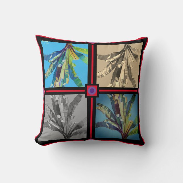 Banana times four by Bruce Tunis Cushion (Front)