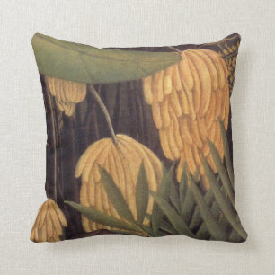 Banana Tree Jungle with Oranges by Henri Rousseau Cushion