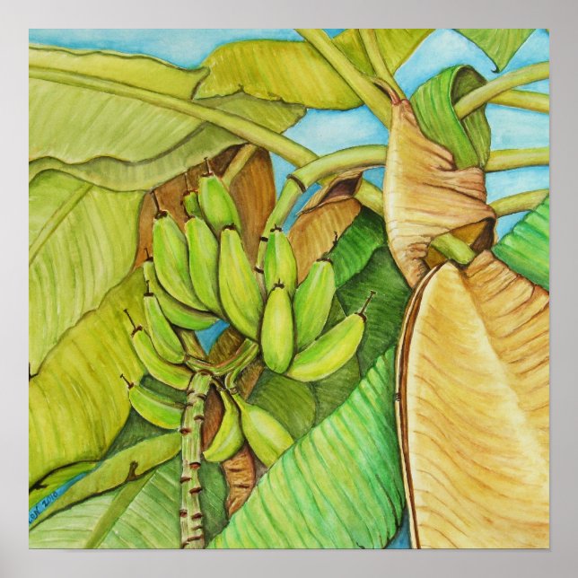 banana tree reproduction from painting poster (Front)