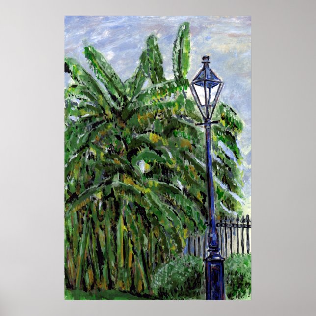 Banana Tress in Jackson Square Poster (Front)