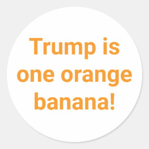 Banana Trump Comic Splash-Art Hankamer Artjunkhaus Classic Round Sticker