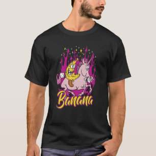 Banana Unicorn Banana Plantain Fruit T-Shirt