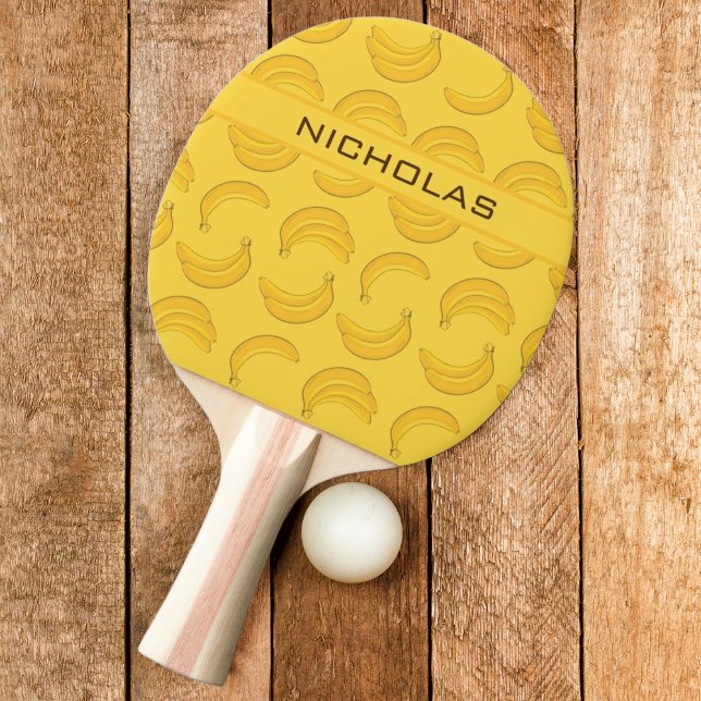 Banana with Name Ping Pong Paddle (Creator Uploaded)