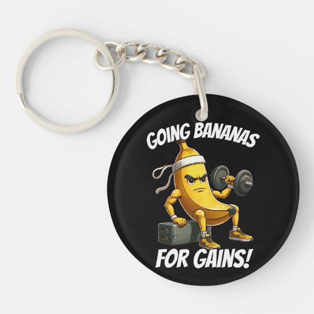 banana working out key ring (Front)