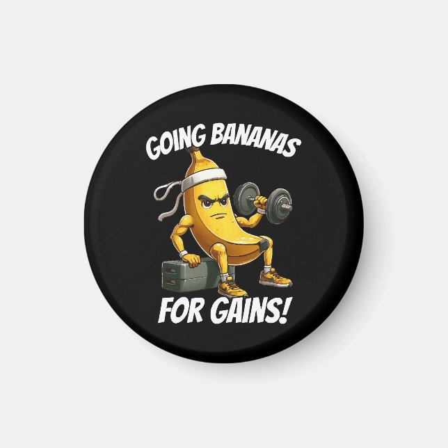 banana working out magnet (Front)