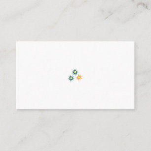 Banana Yellow, Dark Blue Green, decorative Appointment Card