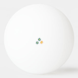 Banana Yellow, Dark Blue Green, decorative Ping Pong Ball