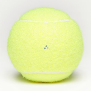 Banana Yellow, Dark Blue Green, decorative Tennis Balls