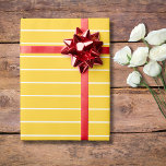 Banana Yellow White Thin Horizontal Striped Wrapping Paper<br><div class="desc">Banana Yellow and White Thin Horizontal Striped Wrapping Paper</div>